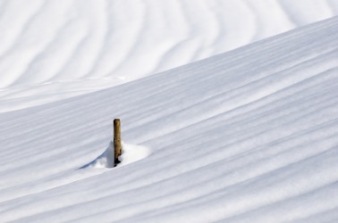 The snow aslope. The snow aslope.