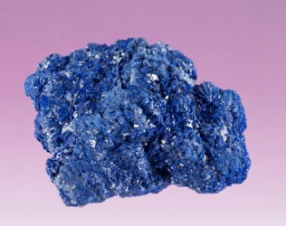 A piece of azurite. A piece of azurite.