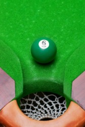 Baize cloth covering a pool table. Baize cloth covering a pool table.