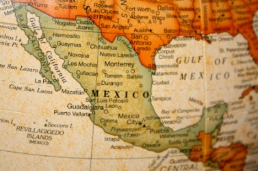A map of Mexico with the Baja California peninsula on the left. A map of Mexico with the Baja California peninsula on the left.
