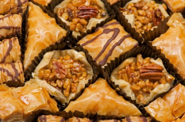 An assortment of baklava. An assortment of baklava.