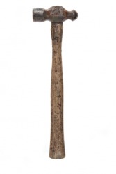 A ball-peen hammer. A ball-peen hammer.