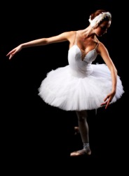 A ballet dancer. A ballet dancer.