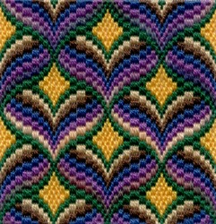 An example of bargello. An example of bargello.