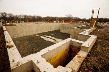 This foundation is the basis for a new building. This foundation is the basis for a new building.