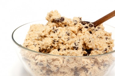 A batch of cookie dough. A batch of cookie dough.
