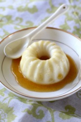 A dish of blancmange. A dish of blancmange.