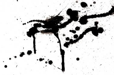 Ink blots. Ink blots.