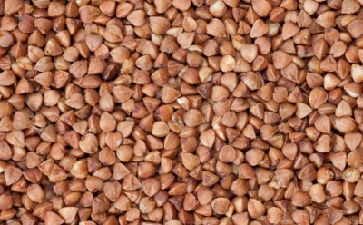 Buckwheat grains. Buckwheat grains.