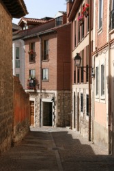 A narrow street in the city of Burgos. A narrow street in the city of Burgos.