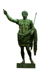 A statue of Caesar Augustus. A statue of Caesar Augustus.