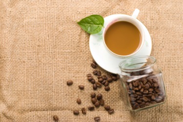 A cup of café con leche. A cup of café con leche.