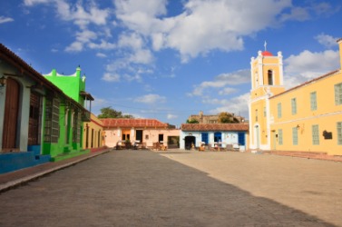 The plaza in Camagüey, Cuba. The plaza in Camagüey, Cuba.