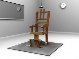 The electric chair is an example of capital punishment. The electric chair is an example of capital punishment.