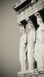 Caryatids at the Acropolis in Athens. Caryatids at the Acropolis in Athens.