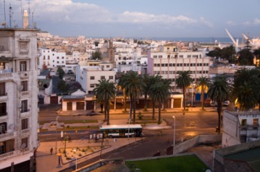 The city of Casablanca. The city of Casablanca.