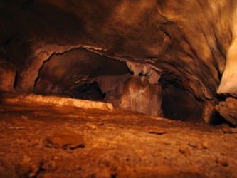 A dark cavern. A dark cavern.