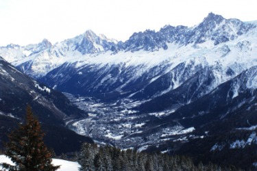 The Chamonix valley. The Chamonix valley.