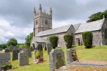 An old churchyard. An old churchyard.