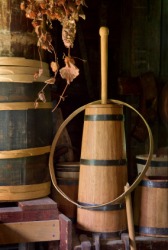 An antique churn for making butter. An antique churn for making butter.