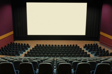 The interior of a modern cinema. The interior of a modern cinema.
