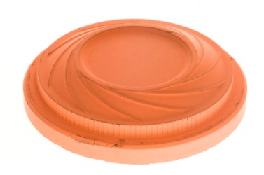 A single clay pigeon. A single clay pigeon.