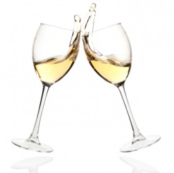 Clink is the sound these glasses make when they strike. Clink is the sound these glasses make when they strike.