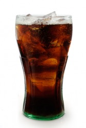 A glass of cola A glass of cola