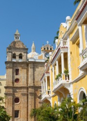 Street view of Cartagena, Colombia. Street view of Cartagena, Colombia.