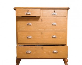 An old fashioned wood commode. An old fashioned wood commode.