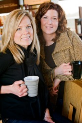Two comrades having coffee together. Two comrades having coffee together.