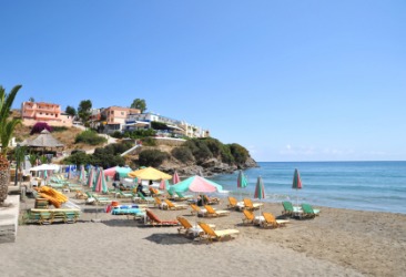 A beach on the island of Crete. A beach on the island of Crete.