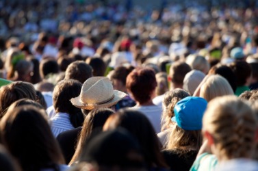 A large crowd of people. A large crowd of people.