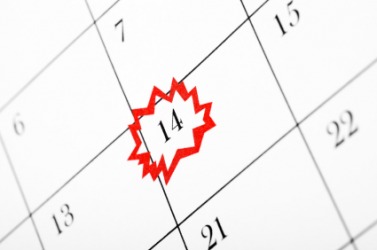 A date circled on a calendar. A date circled on a calendar.