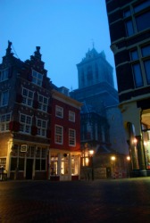 The center of town in Delft. The center of town in Delft.