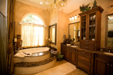 A deluxe bathroom. A deluxe bathroom.