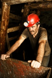 Coal mining is a demanding job. Coal mining is a demanding job.