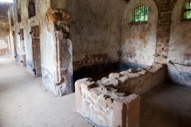 Prison ruins on Devil's Island. Prison ruins on Devil's Island.