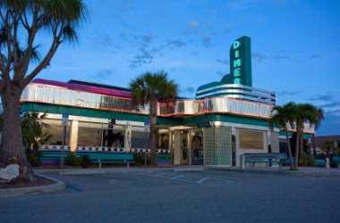 A roadside diner. A roadside diner.