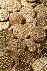 Spanish doubloons. Spanish doubloons.