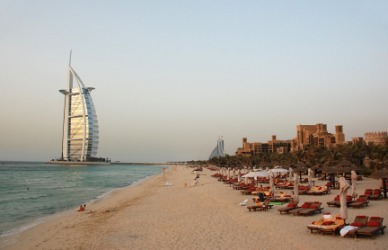 A beach in Dubai. A beach in Dubai.