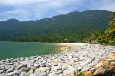 A beach on Kalimantan, once known as Dutch Borneo. A beach on Kalimantan, once known as Dutch Borneo.
