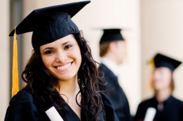 An educated woman on her graduation day. An educated woman on her graduation day.