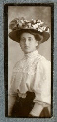 A portrait of a young Edwardian woman. A portrait of a young Edwardian woman.