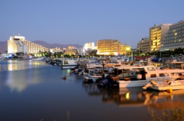 The seaport of Eilat. The seaport of Eilat.