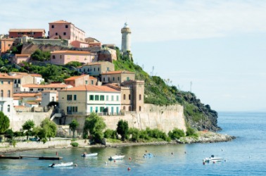 A picturesque town on the island of Elba. A picturesque town on the island of Elba.
