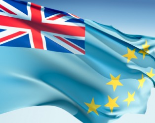 The flag of Tuvalu formerly known as Ellice Islands. The flag of Tuvalu formerly known as Ellice Islands.