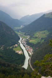 View of the Inn River in the Engadine. View of the Inn River in the Engadine.