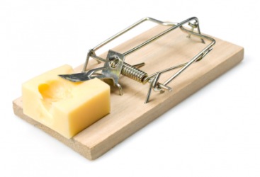 A device used to ensnare a mouse. A device used to ensnare a mouse.