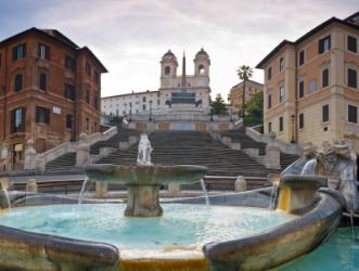 Spanish Steps in the Eternal City. Spanish Steps in the Eternal City.